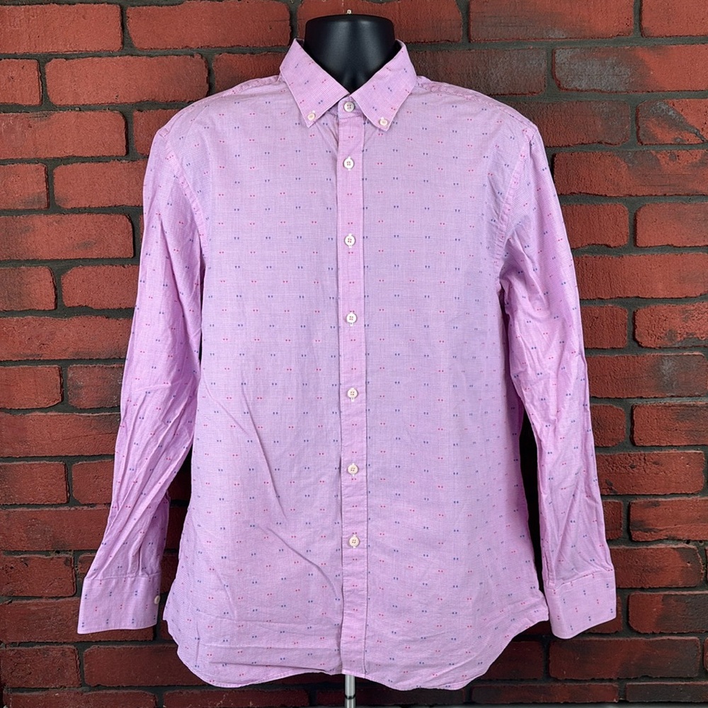 James Tattersall Shirt Mens XL Formal